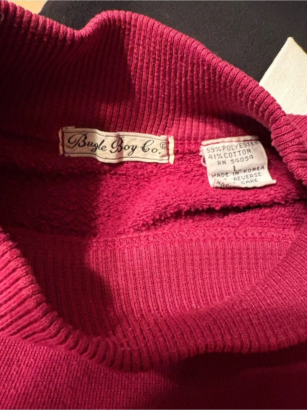 Vintage Bugle Boy Mock neck Pullover Sweater Size L